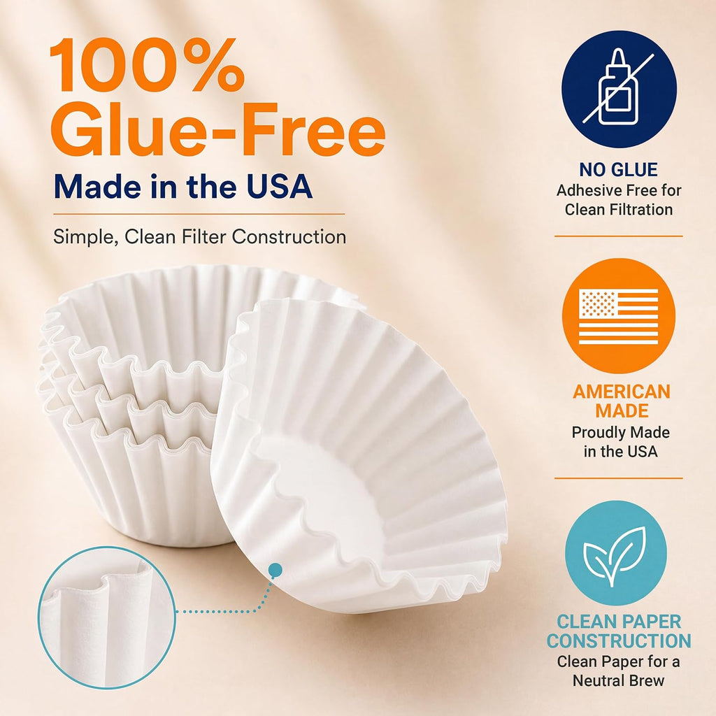 4 Cup Basket Coffee Filters (200, White)