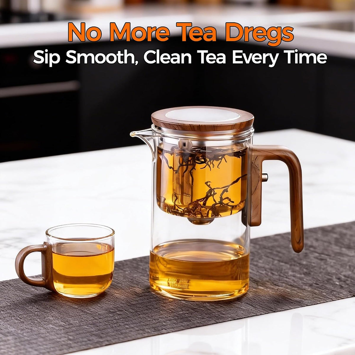 Enchanted Tea Pot with Tea Infuser, Loose Leaf Tea Steeper, 20 oz
