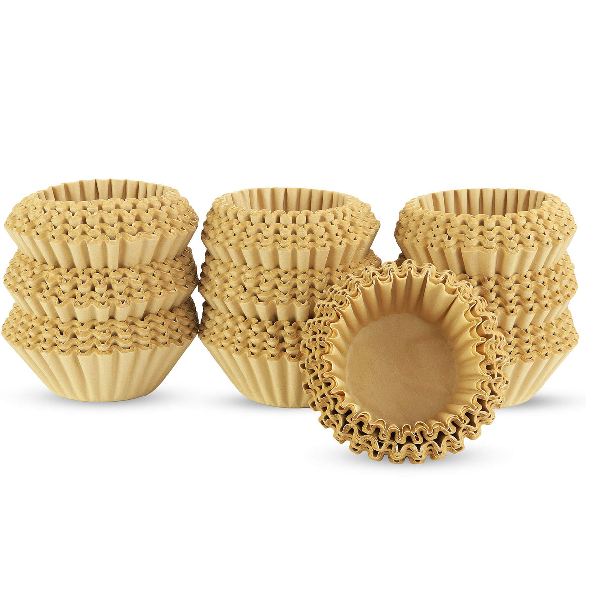8-12 Cup Basket Coffee Filters (Natural Unbleached, 500)