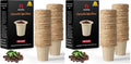 Fanativita 100ct Large Disposable Coffee Filter Cups (2.1 in H), Unbleached