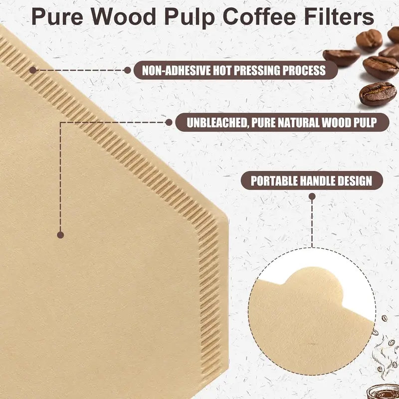 200 Count #4 Cone Coffee Filters 8-12 Cups, Disposable Unbleached Coffee Filters 4 Cone Paper,  #4 Coffee Filters Compatible with , Drip and Pour Over Coffee Maker(Box)