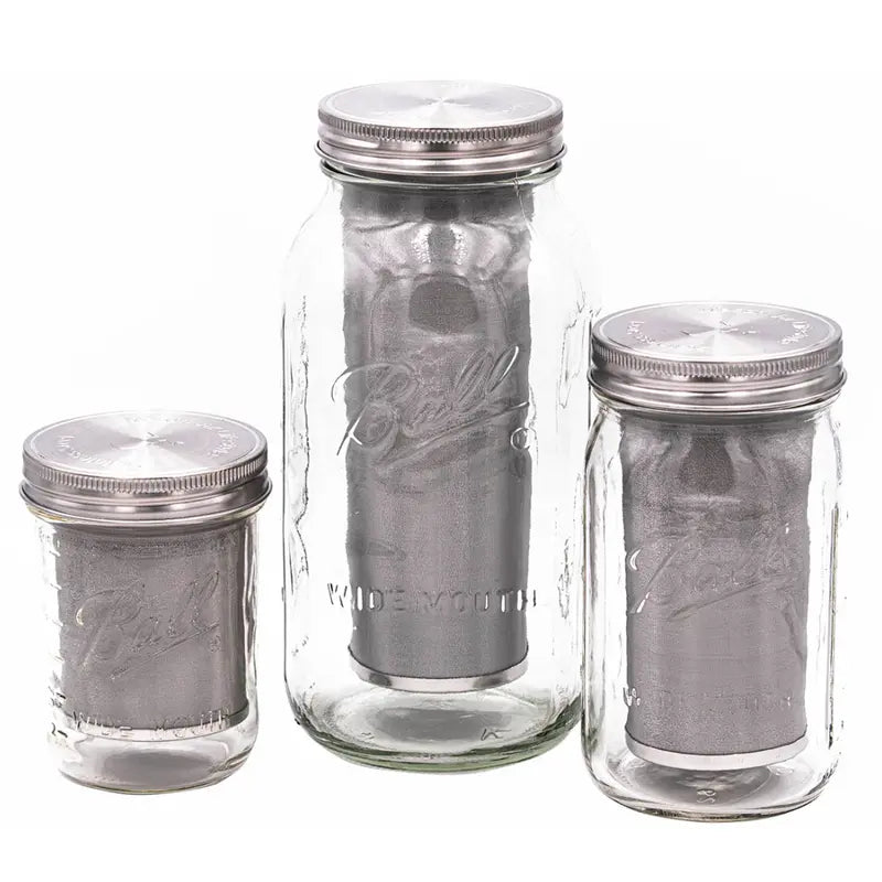 Cold Brew Coffee and Tea Maker Stainless Steel Filter Kit Silicone Beverage