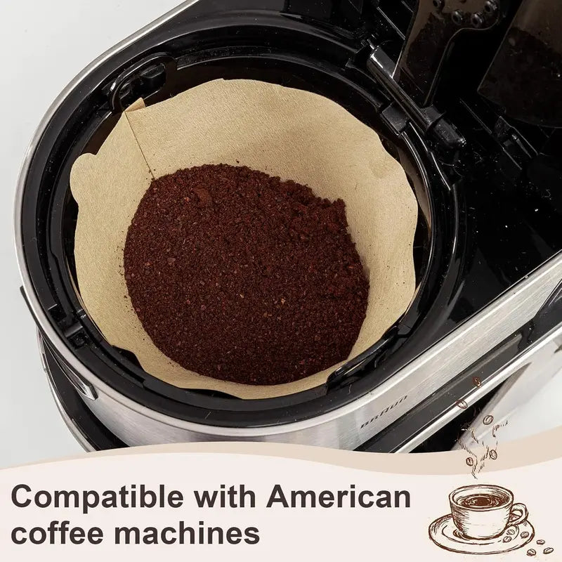 200 Count #4 Cone Coffee Filters 8-12 Cups, Disposable Unbleached Coffee Filters 4 Cone Paper,  #4 Coffee Filters Compatible with , Drip and Pour Over Coffee Maker(Box)